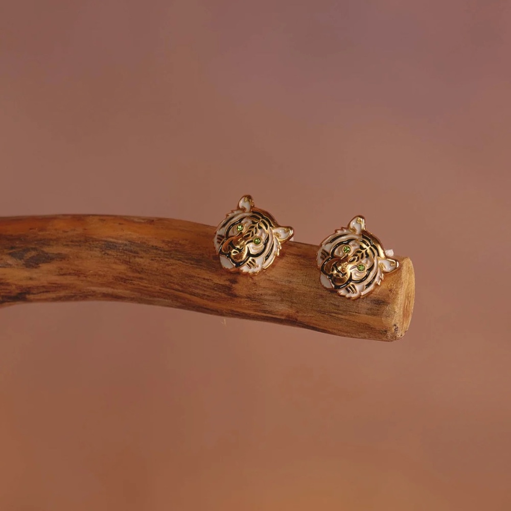 White Tiger Studs